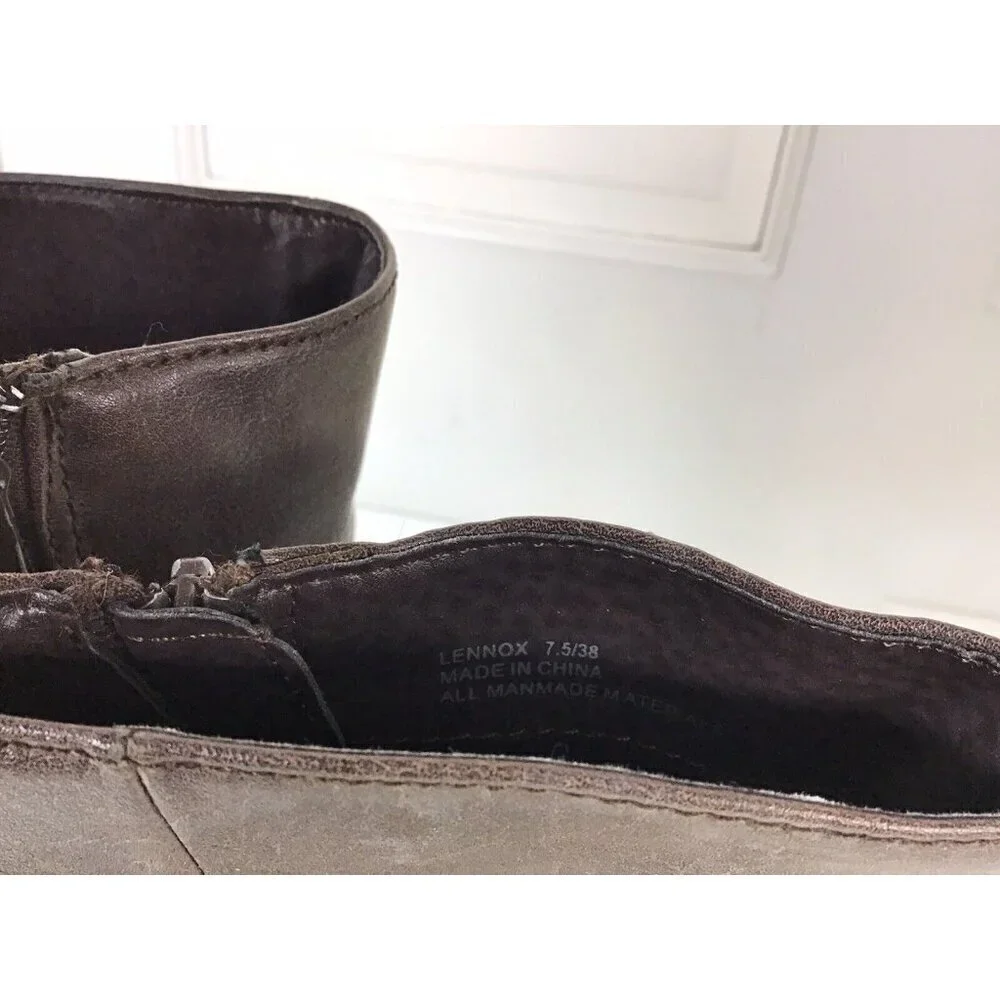 JUST FAB Boots Side Zipper Womens 7.5
